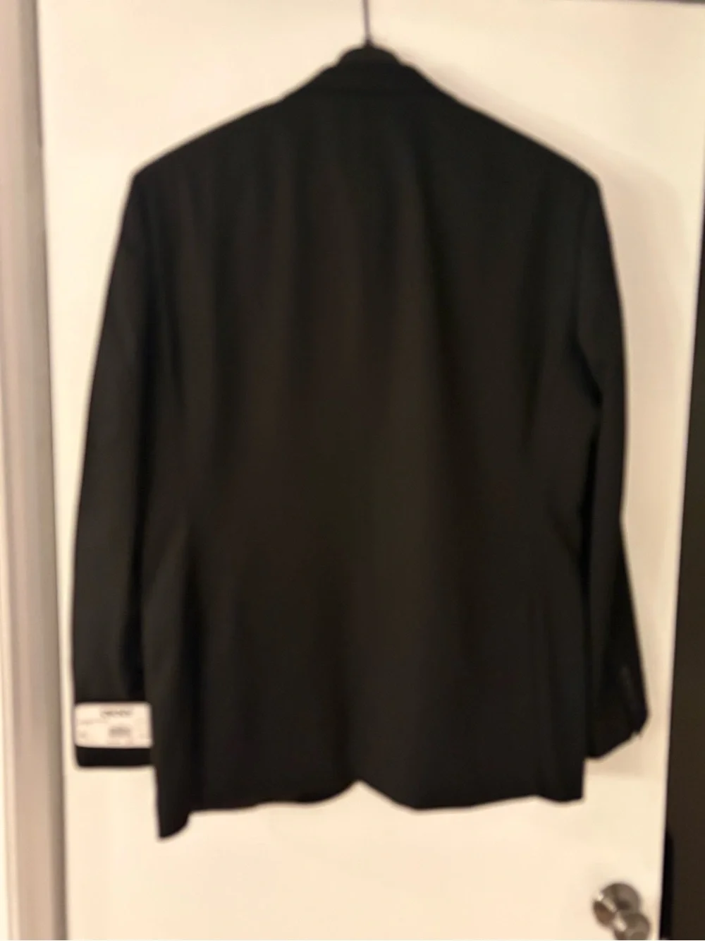 DKNY Black Men's Notch Lapel Single-Breasted Blazer